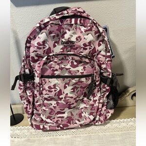 NWTS Trans by JanSport Backpack Camouflage Camo Large Expandable Purple‎ Gray